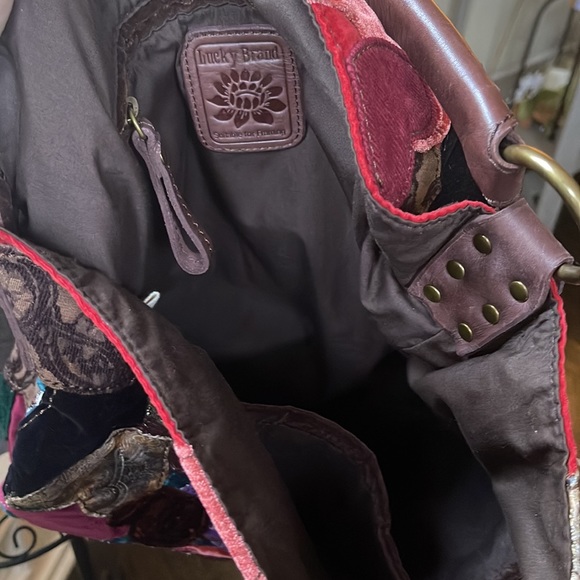 Lucky Brand Patchwork Hobo Satchel - Picture 6 of 15